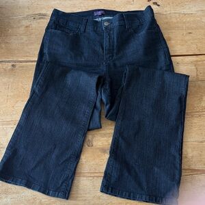 NYDJ Dark Denim Boot Cut Lift and Tuck Shaper Jeans size 10 Tall